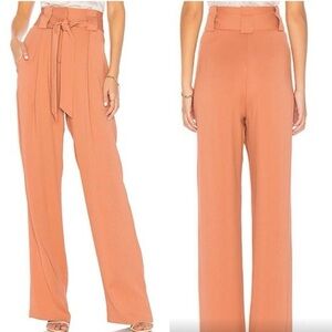 GUC $495 Michelle Mason High Waist Belted Paperbag Trousers Pants Sz2